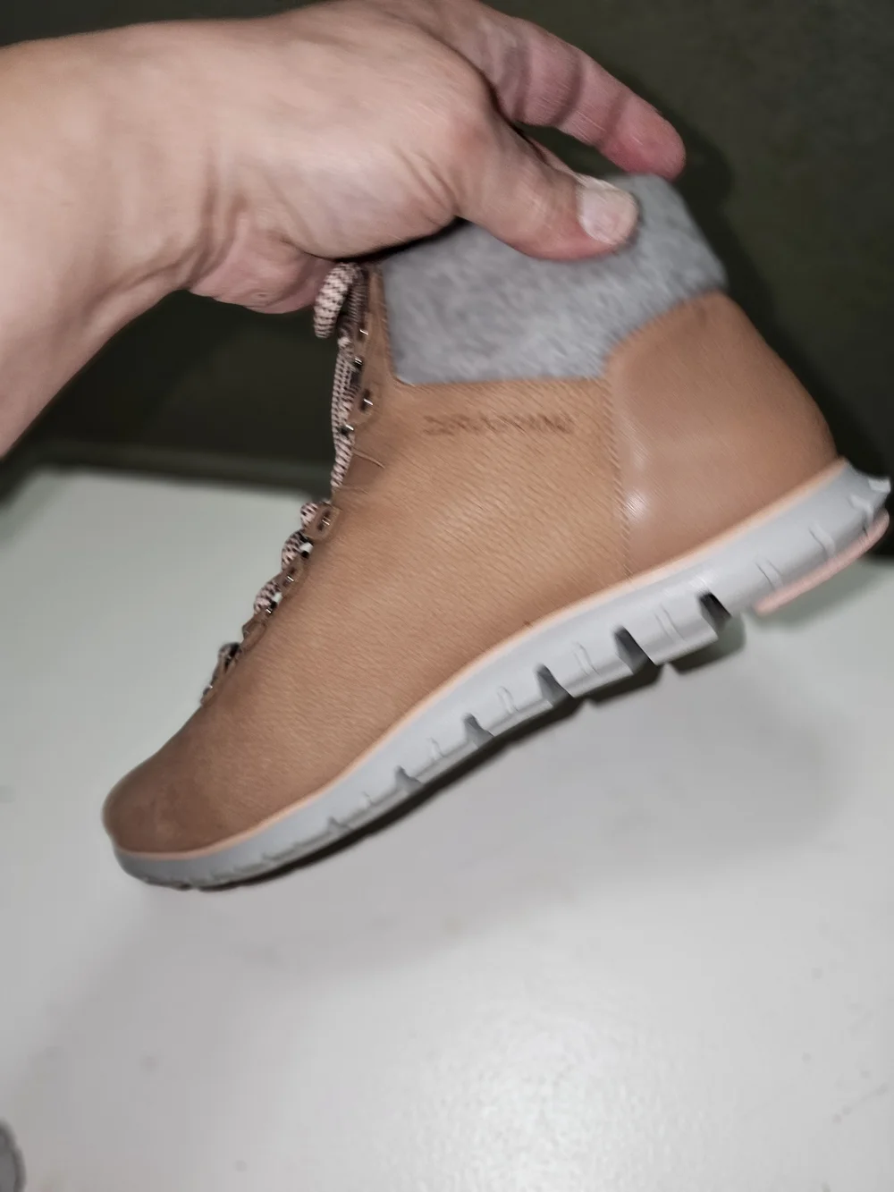 Women’s Tan Lace-Up Ankle Boots - Lightweight Comfort Cole Haan Zerogrand . NWT - Picture 10 of 15